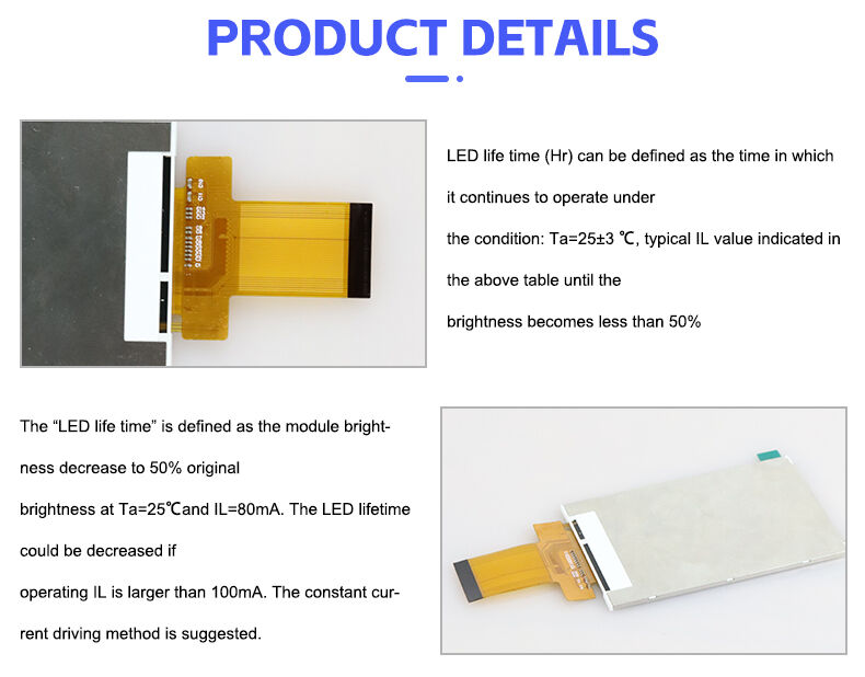 Polcd 3.5 นิ้ว 320*480 IPS Screen Tft LCD Display Module Panel สําหรับกล้อง