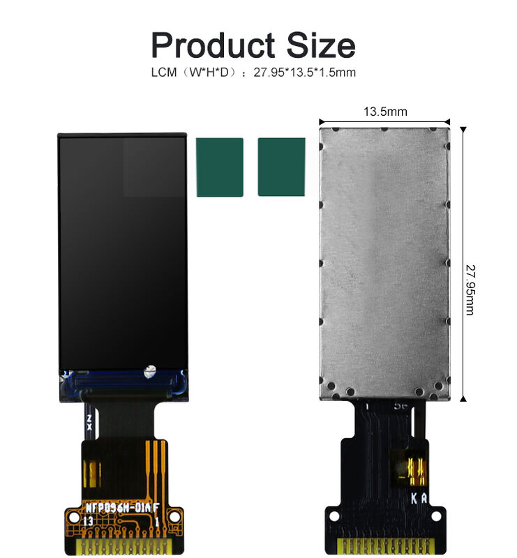 โมดูลจอแสดงผล TFT LCD 0.96 นิ้ว Polcd มุมมอง IPS อินเทอร์เฟซ SPI 80*160 พร้อม FPC แบบกำหนดเอง
