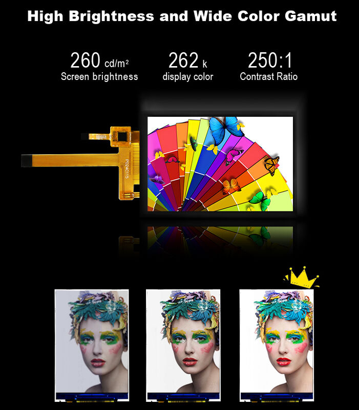 โมดูลจอแสดงผล TFT ขนาดเล็ก 2.4 นิ้ว Polcd ขนาดเล็ก 2.4 นิ้ว IPS Display Module ST7789V3 หน้าจอ LCD 240x320 พร้อมแผงสัมผัส