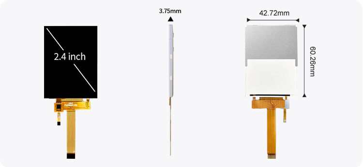 Polcd Custom 2.4 Inch IPS View Angle Capacitive Color Touch Screen 240x320 ความละเอียด โมดูล TFT LCD