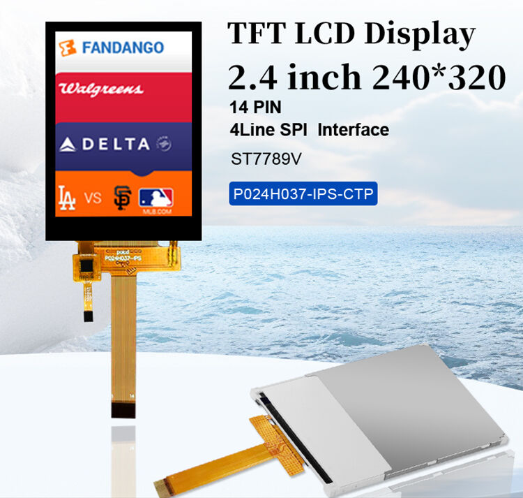 Polcd 2.4 นิ้ว ทัชพานีล 240x320 IPS Tech Capacitive Touch Screen 2.4