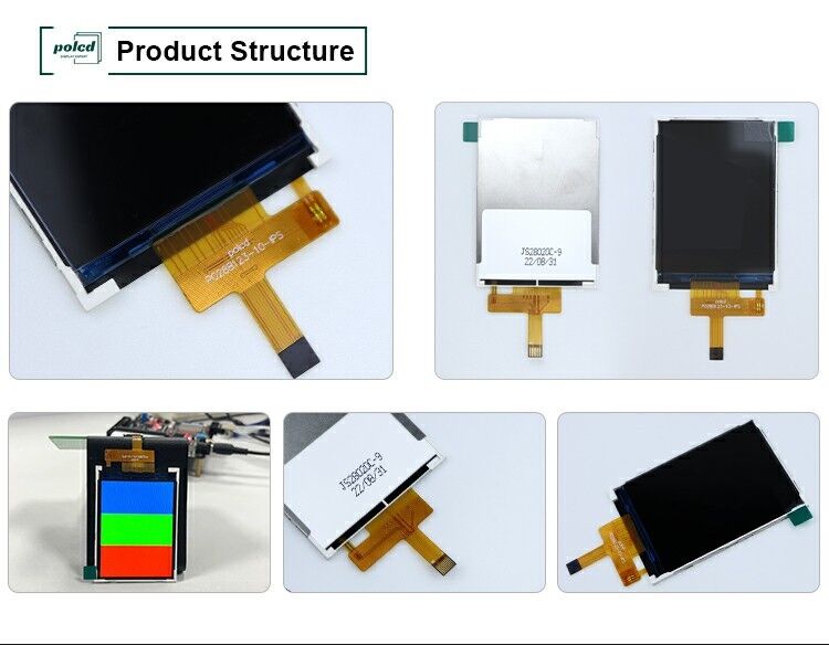 Polcd อุณหภูมิขนาดกว้าง 2.8 นิ้ว Lcd โมดูล 240*320 300nit SPI 2.8 IPS มุมมอง