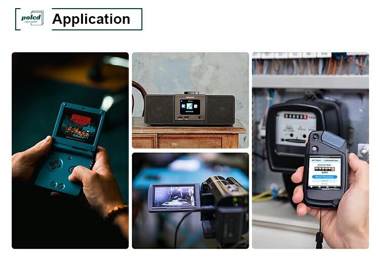 Polcd อุณหภูมิขนาดกว้าง 2.8 นิ้ว Lcd โมดูล 240*320 300nit SPI 2.8 IPS มุมมอง