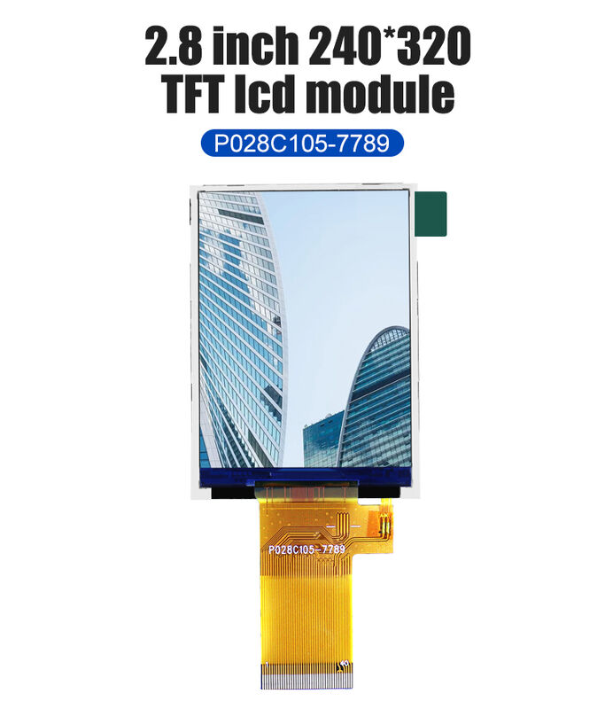 Polcd 2.8 นิ้ว ไมโครจอ คุณภาพสูง Tft Screen 16 บิต MCU SPI อินเตอร์เฟซ มาร์ต LCD Module