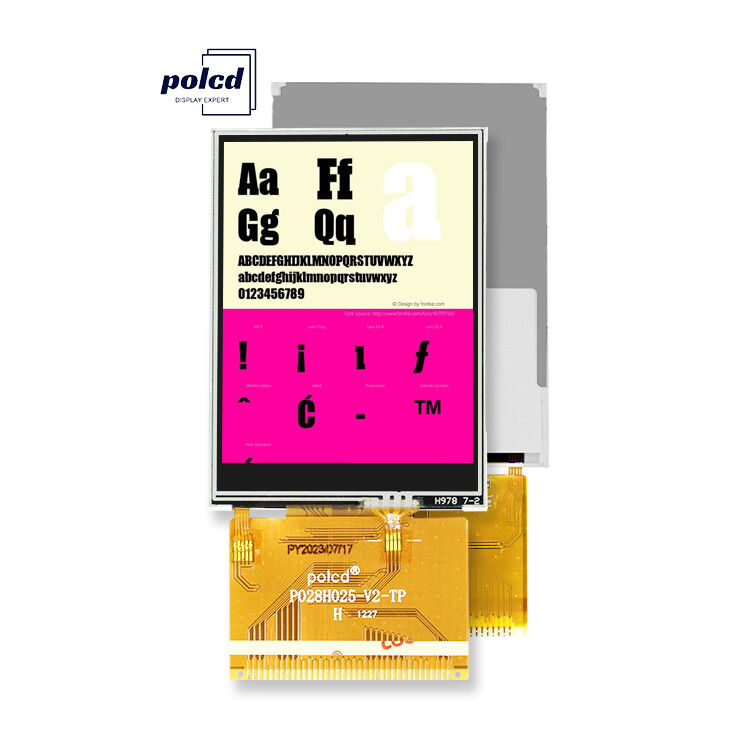 Polcd ความละเอียด 240x320 37 ปิน TFT LCD ILI9341V ไดรฟ์ ic จอสัมผัส 2.8 นิ้ว