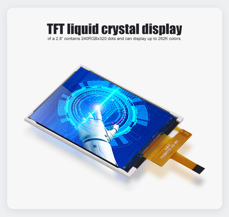 Polcd 2.8 นิ้ว IPS Screen LCM Module 240x320 SPI Interface ST7789V จอ LCD TFT ความสว่างสูง