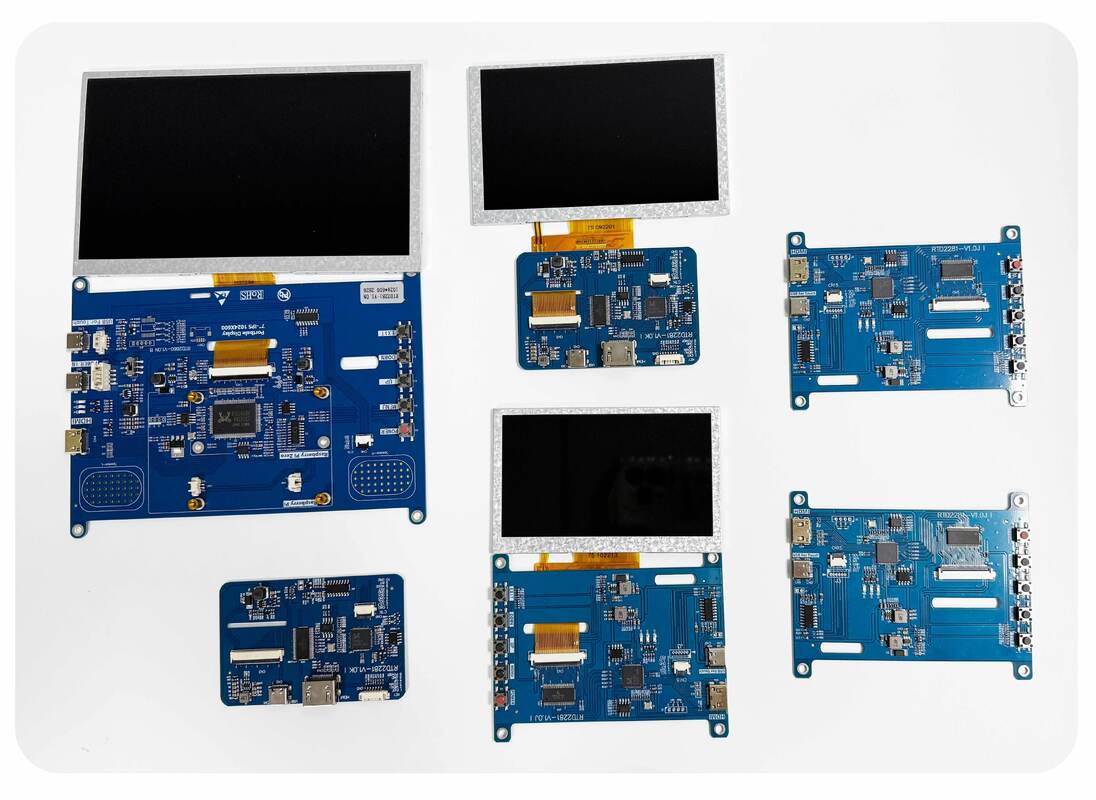 Polcd ความสว่างสูง 7 นิ้ว 1024x600 RGB LCD Drive Board RTD2281 พร้อมเสียงเสียงสําหรับการแสดงด้านนอกอุตสาหกรรม