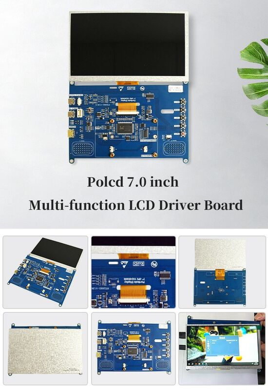 Polcd 7 Inch Multi-function Universal LCD Driver Board มินิ H-D-M-I Controller Board สําหรับจอ LCD TFT ขนาด 1024x600