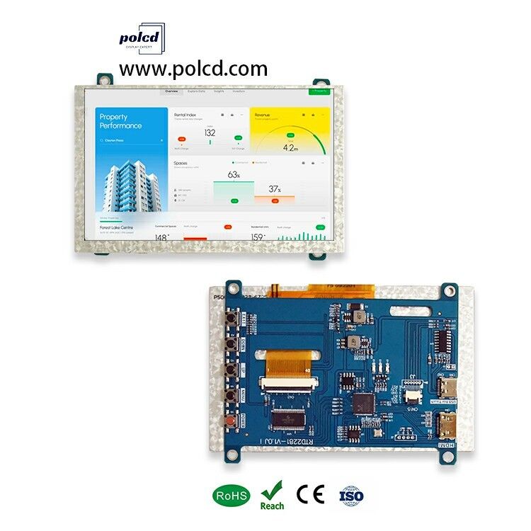 Polcd 4.3 5 นิ้ว Universal LCD Driver Board HD-MI USB Controller Board RTD2281 สําหรับโมดูลจอ LCD TFT