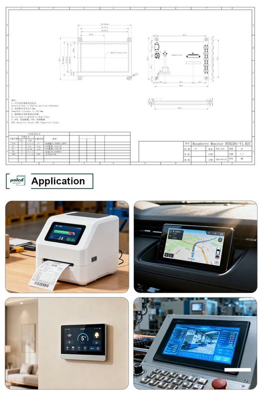 Polcd 4.3 5 นิ้ว Universal LCD Driver Board HD-MI USB Controller Board RTD2281 สําหรับโมดูลจอ LCD TFT
