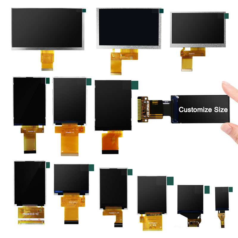 Polcd 80x160 Pixels 0.96 TFT Display โมดูล TFT LCD 1.5 มม. 400 Nit