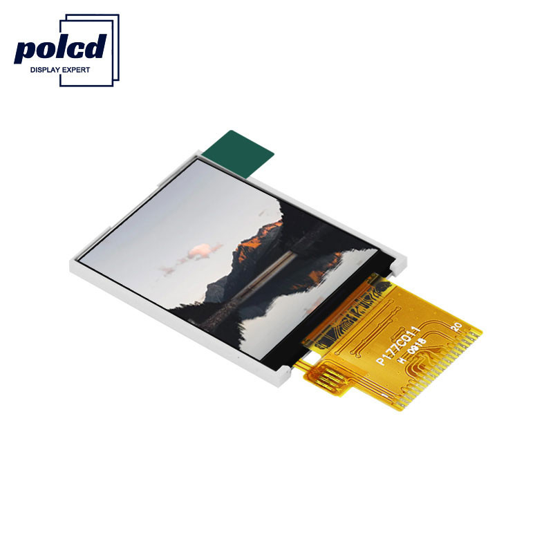 Polcd 1.77 นิ้ว TFT 128 * 160 สี 262K Rgb จอ LCD ปกติสีดำ