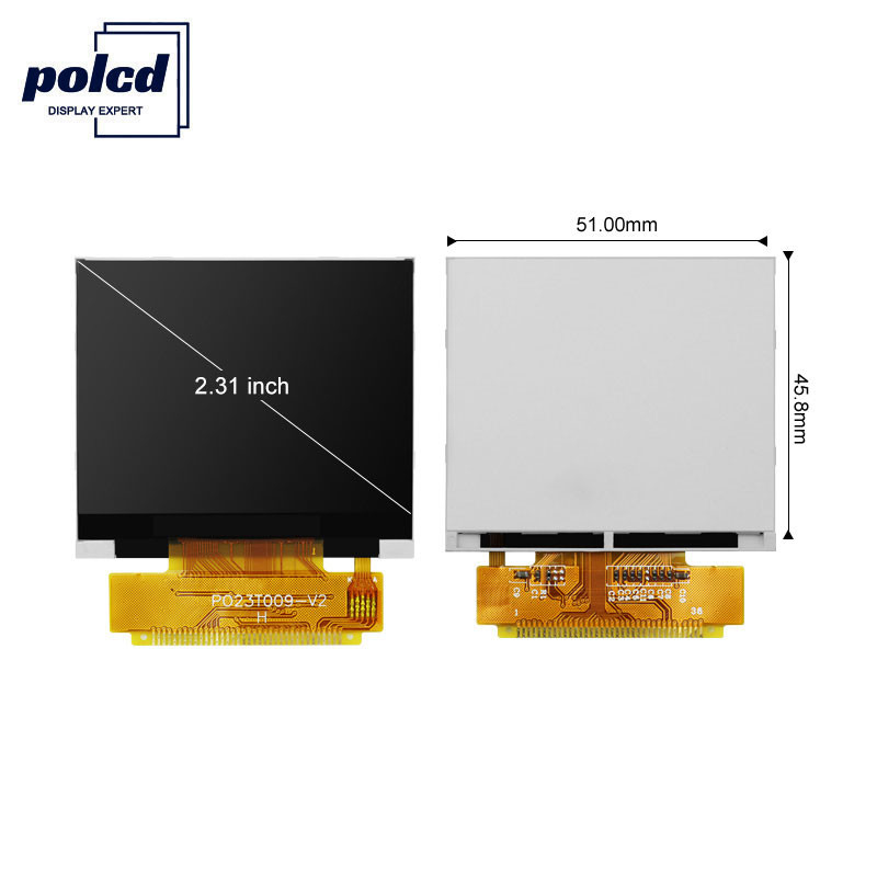 Polcd ILI9342C 2.31 นิ้ว Lcd 8080 MCU 16 บิต 320x240 จอแสดงผล LCD 300 Nit