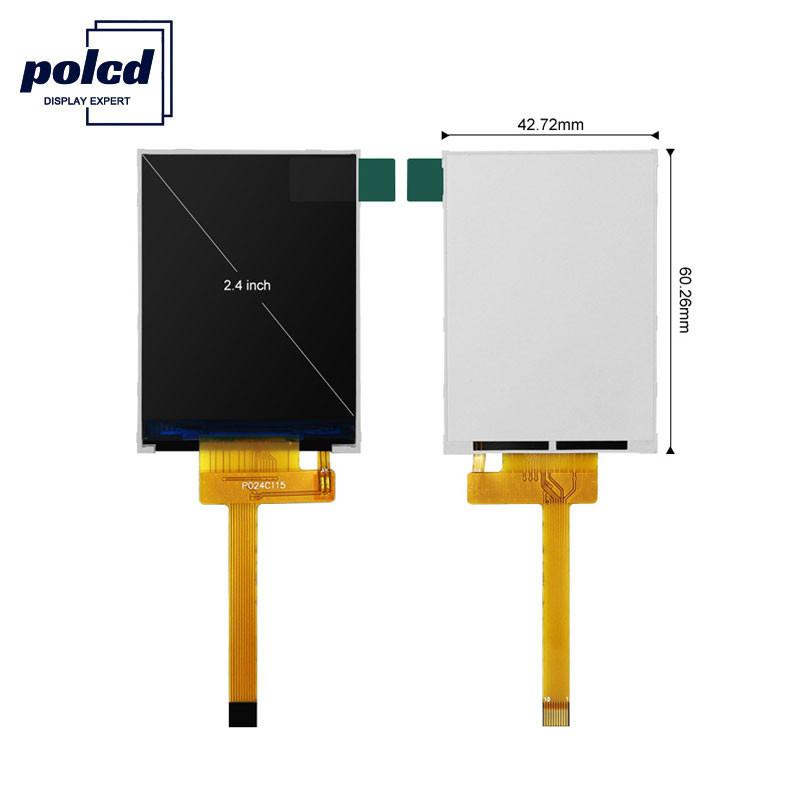 Polcd 260 Nit HD จอแสดงผล TFT 240X320 2.4 นิ้ว TFT LCD 4 สาย SPI