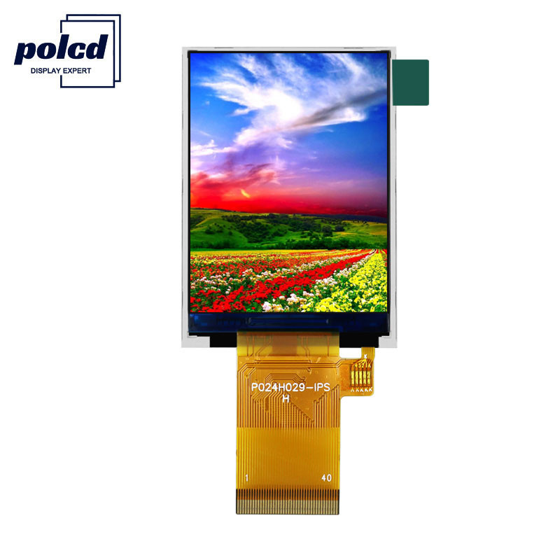 Polcd ST7789V MCU 8 บิตจอแสดงผล LCD 2.4 นิ้วหน้าจอ IPS TFT เพื่อการพาณิชย์
