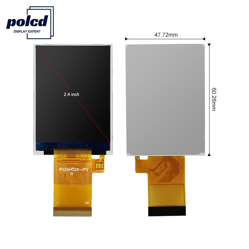 Polcd 350 Nit TFT Touch Screen 2.4 นิ้ว 16 บิตจอแสดงผล LCD ISO9001