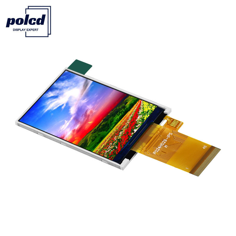 Polcd ST7789V MCU 8 บิตจอแสดงผล LCD 2.4 นิ้วหน้าจอ IPS TFT เพื่อการพาณิชย์