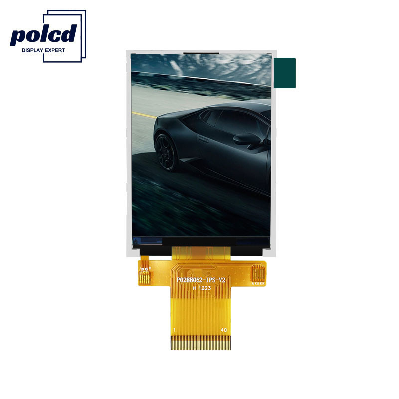 Polcd RoHS หน้าจอ TFT ขนาดเล็ก 18 บิต 2.8 นิ้วจอแสดงผล TFT 240x320 พิกเซล