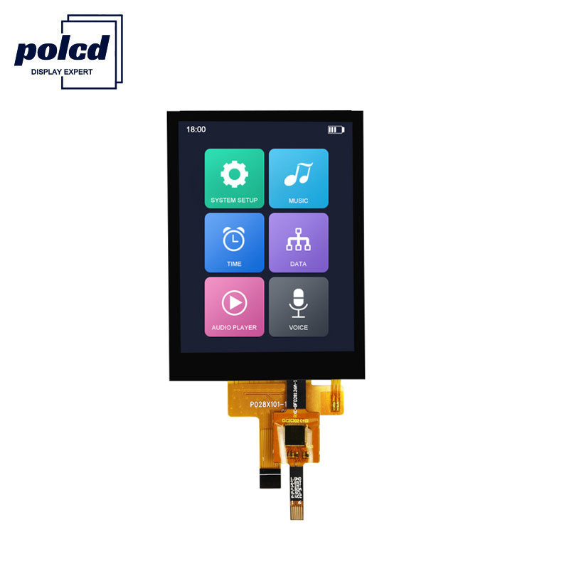 Polcd 4 Wire SPI ST7789V 2.8 นิ้วหน้าจอ Ips RoHS หน้าจอสัมผัส TFT สำหรับบ้าน