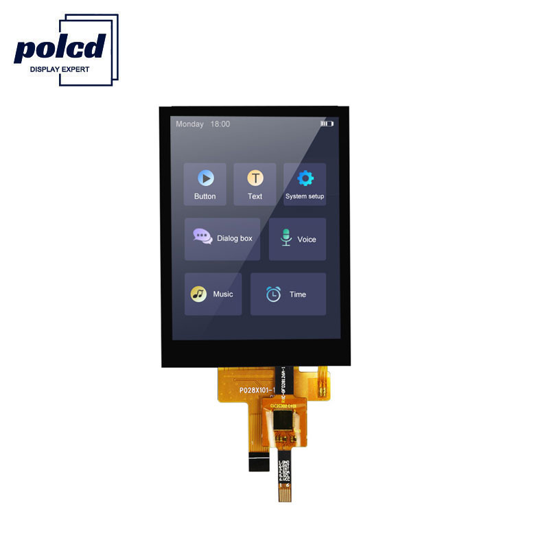 Polcd 12 0'CLOCK มุมมอง LCD แผงสัมผัส 240X320 2.8 TFT Shield Raspberry Pi