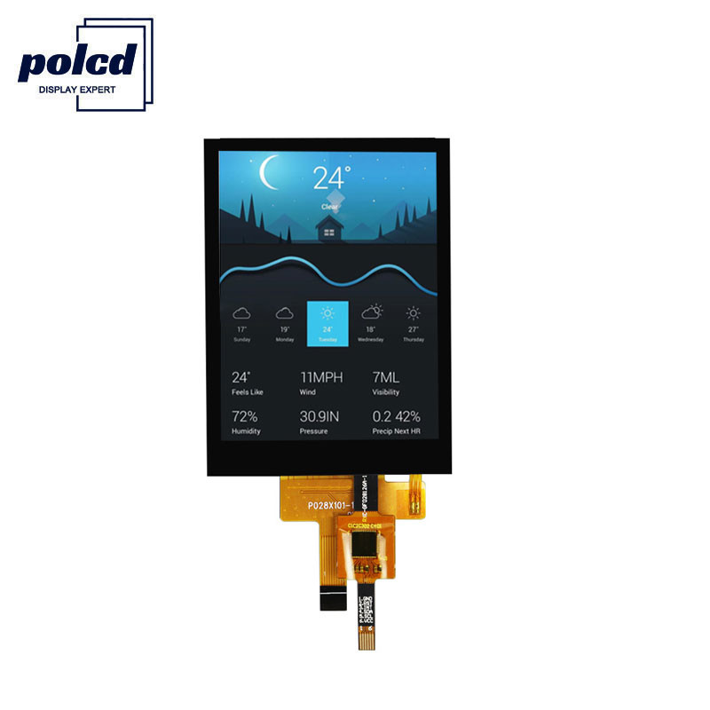 Polcd 240X320 TFT LCD หน้าจอสัมผัสแบบ Capacitive ST7789V 2.8 TFT LCD Shield Raspberry Pi