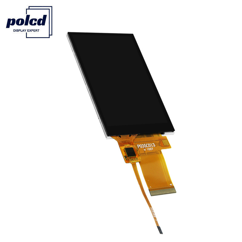 Polcd 450 ความสว่าง TFT Capacitive 8080 MCU หน้าจอสัมผัส TFT LCD ขนาด 3.5 นิ้ว