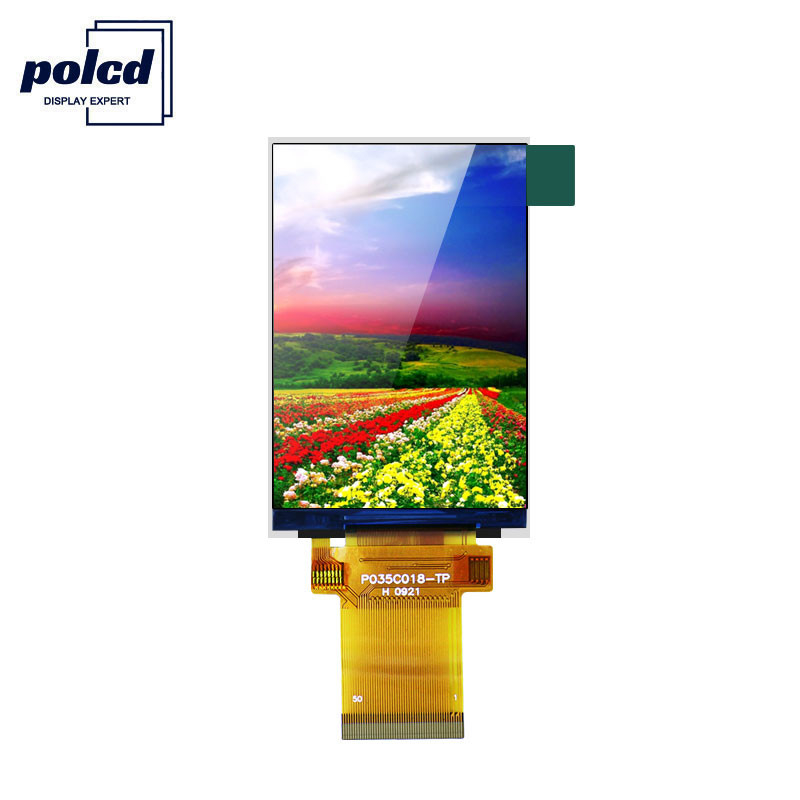 Polcd ILI9488 จอแสดงผล TFT LCD 12 0'CLOCK 3.5 TFT LCD Raspberry Pi 48.96 มม.