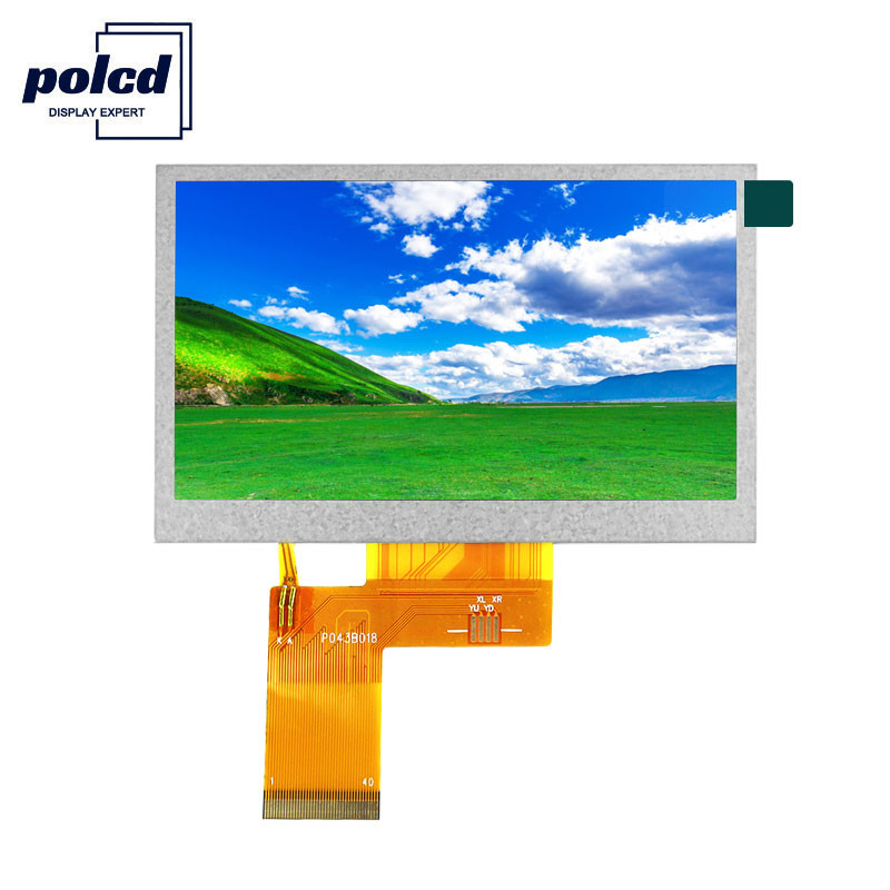 Polcd Brightness 300 4.3 นิ้ว TFT Lcd Display 800X480 TFT Resistive Touch Screen