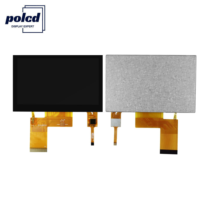 Polcd Color 262k 4.3 นิ้ว TFT LCD Display ST7262E43 Rgb TFT Display ISO9001