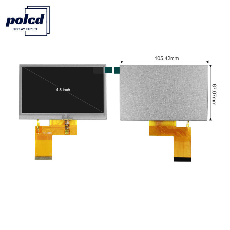 Polcd 800X480 LCD TFT 4.3 นิ้ว 280 Q38 Nit Raspberry Pi หน้าจอสัมผัส