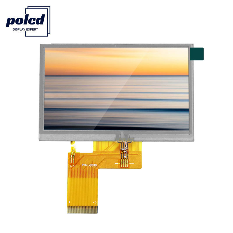 Polcd ST7262E43 4.3 นิ้ว Hdmi Lcd 800x480 แผงแสดงผลแบบสัมผัส RGB 24 บิต