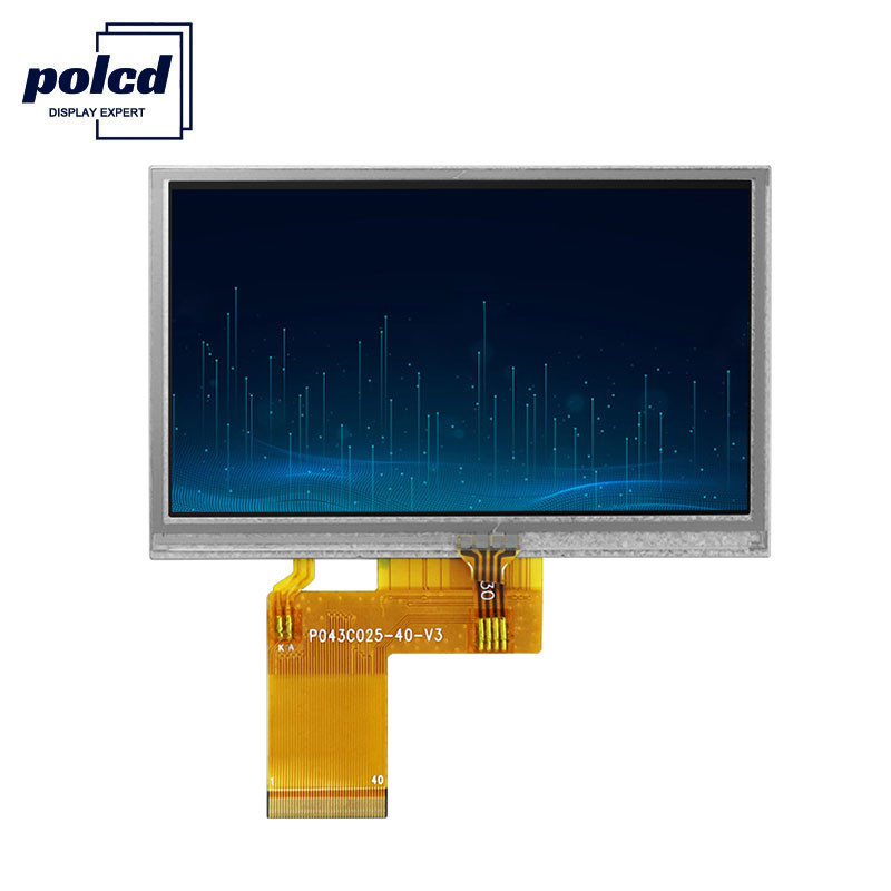 Polcd ST7262E43 หน้าจอ LCD 4.3 นิ้ว 480X272 หน้าจอสัมผัส LCD 6 โมงเย็น