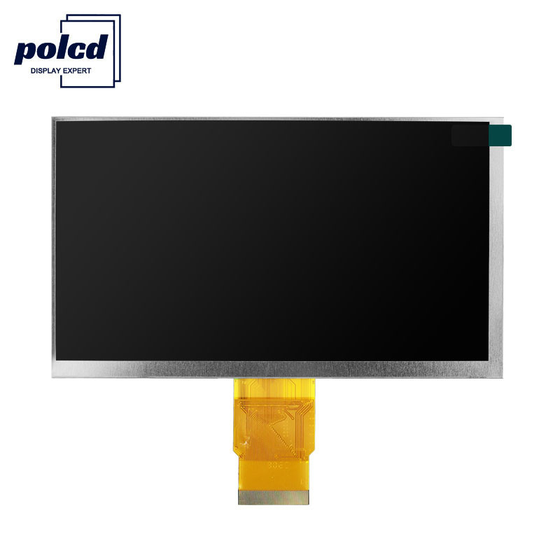 Polcd 300 Nit RoHS จอแสดงผล TFT ขนาด 7 นิ้ว 153.84 มม. จอแสดงผล LCD TFT 6 โมงเย็น