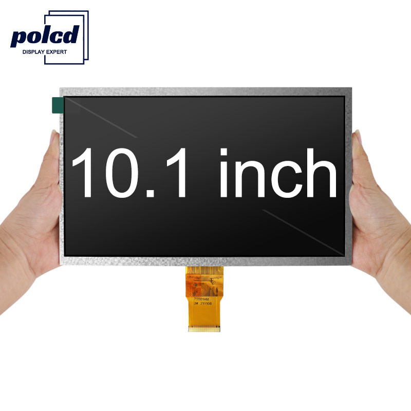 Polcd ความละเอียด 1024X600 จอแสดงผล LCD ขนาด 10.1 นิ้ว EK79001 โมดูลแสดงผล TFT 750 Nit