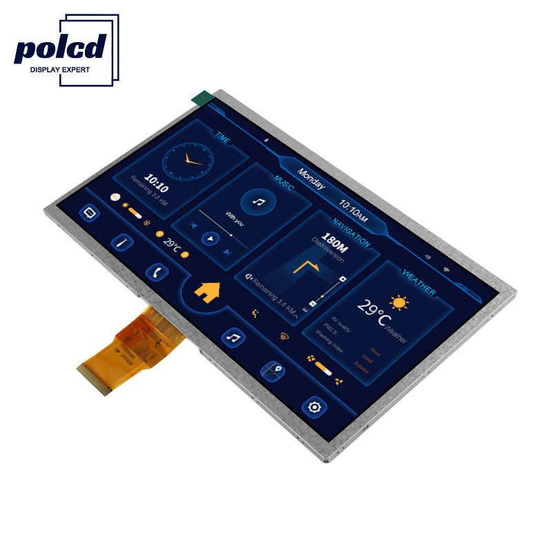 Polcd ความละเอียด 1024X600 จอแสดงผล LCD ขนาด 10.1 นิ้ว EK79001 โมดูลแสดงผล TFT 750 Nit