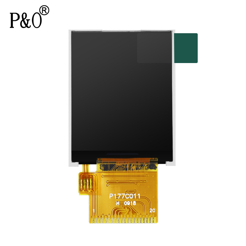 Polcd ความละเอียด 128 * 160 1.77 TFT LCD ST7735S จอแสดงผล TFT LCD เพื่อการพาณิชย์