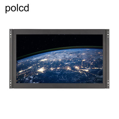 Polcd Metal Wall Mounted Embedded 15.6 Inch LCD Monitor Industrial IPS พอร์ต HDMI VGA