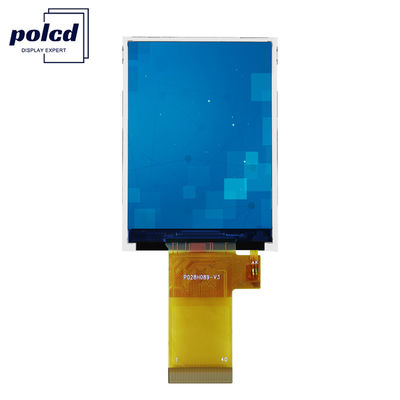 Polcd ความละเอียดสูง 480x640 โมดูล TFT LCD 2.8 นิ้วพร้อมอินเทอร์เฟซ SPI RGB CTP