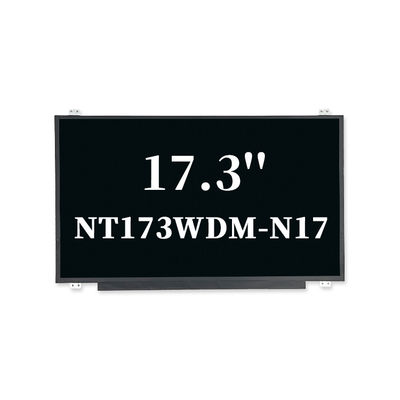 17.3 นิ้ว Tft Lcm โมดูล อริจินอล NT173WDM-N17 30pin 220 Nit 1600x900 EDP LED Laptop Screen