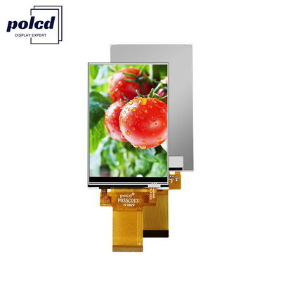 Polcd 3.5 นิ้ว MCU SPI อินเตอร์เฟซ ILI9488 TFT LCD Screen พร้อมแผ่นสัมผัสแบบต้านทาน 320*480 3.5