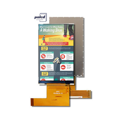 Polcd 4.3 นิ้ว TFT LCD ความละเอียดสูง 480x800 RGB อินเตอร์เฟซ IPS หน้าจอแนวตั้ง 4.3