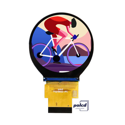 Polcd จอแสดงผลสี TFT IPS ทรงกลม 2.1 นิ้ว 480x480 โมดูล LCD LCM