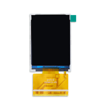 Polcd ขนาดเล็ก 2.8 นิ้ว 240x320 QVGA ความสว่างสูง 300nits อินเตอร์เฟซ SPI จอ IPS TFT