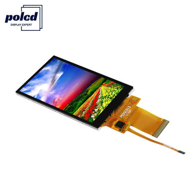 Polcd 450 ความสว่าง TFT Capacitive 8080 MCU หน้าจอสัมผัส TFT LCD ขนาด 3.5 นิ้ว