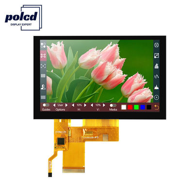 Polcd Pixel 800x480 TFT Capacitive Touch RGB 24 บิต 4.3 หน้าจอสัมผัส TFT LCD