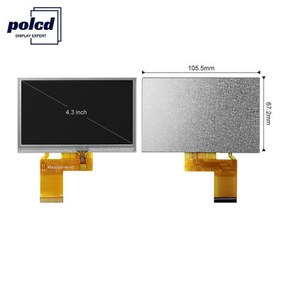 Polcd 4.3 นิ้ว 480x272 TFT LCD Display RGB 24 บิตหน้าจอสัมผัส LCD Display