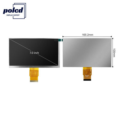 Polcd RoHS 300 Nit 7 นิ้วจอแสดงผล LCD 800X480 พิกเซลโมดูล TFT LCD